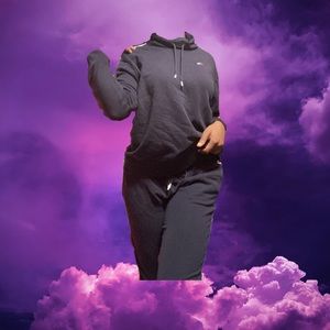 Navy Blue Tommy Hilfiger Sweatpants and Sweatshirt Matching Set